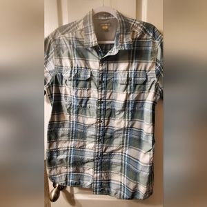 Eddie Bauer Plaid Button-down Shirt - L (44)